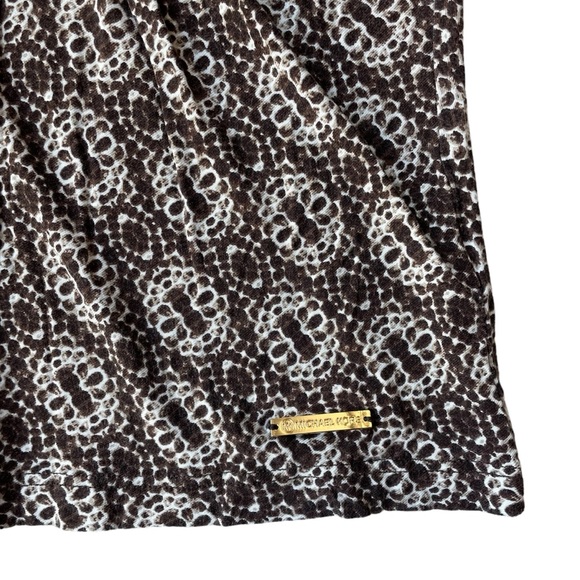 Michael Michael Kors Cinched V-neck Slinky Top Long Sleeve Stretch - Picture 3 of 11